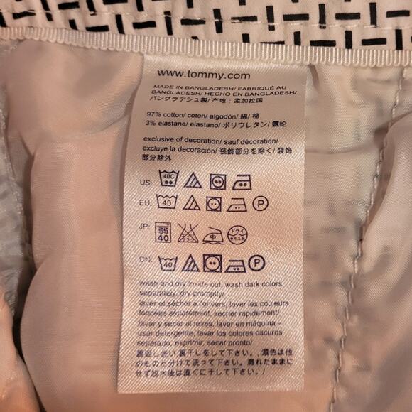 Tommy Hilfiger Harper Houndstooth Slim Crop Pants 10 Preppy Old Money Workwear - Picture 7 of 10